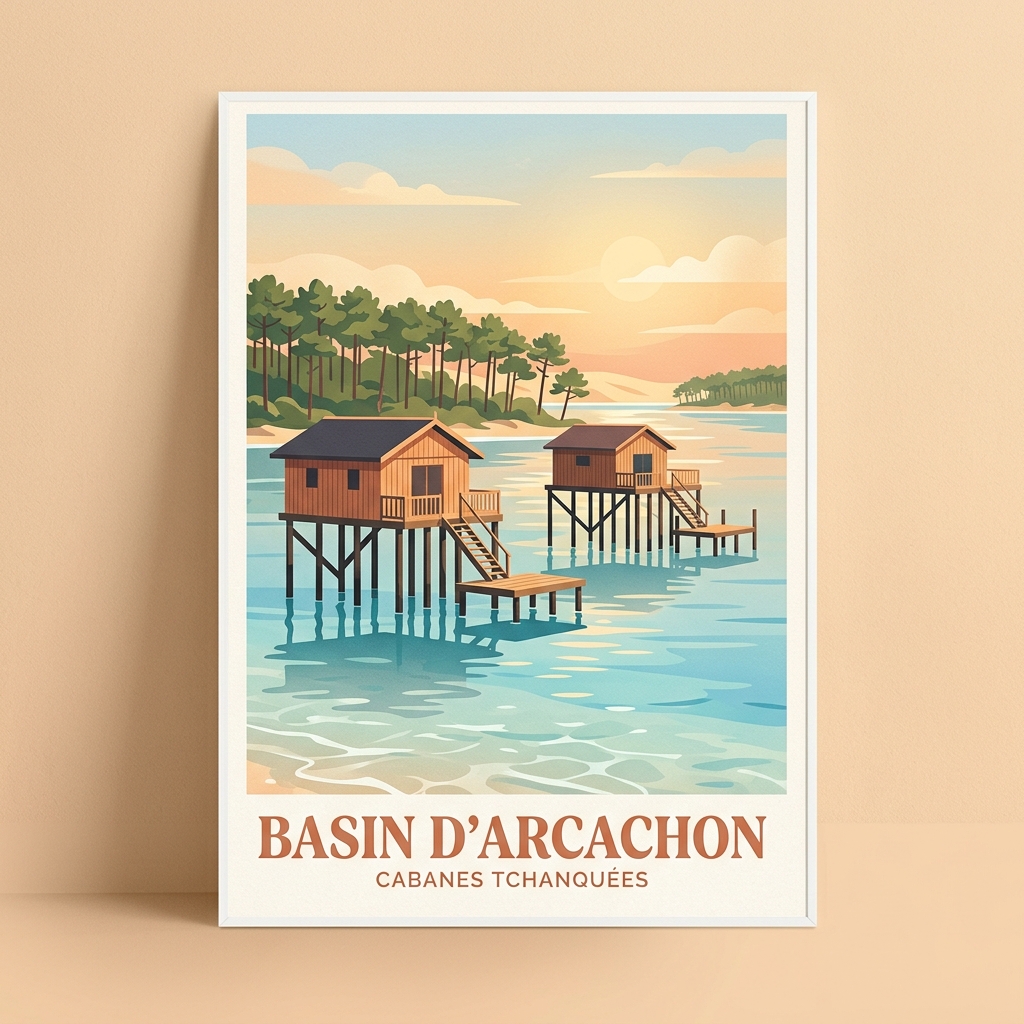Bassin d'Arcachon Cabanes Tchanquées